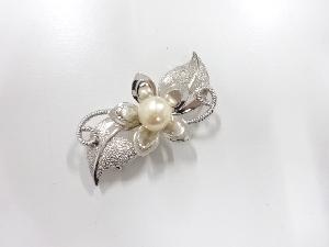 アンティーク　パール　帯留め